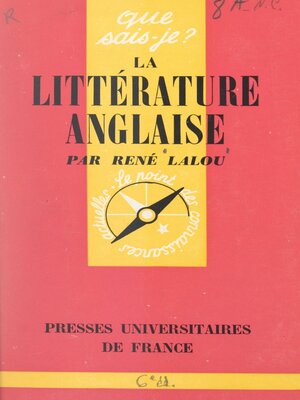 cover image of La littérature anglaise